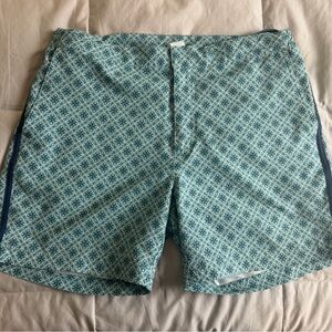 Fair Harbor The Sextant Trunk Blue Moroccan -Size 32 - clean, no rips or stains